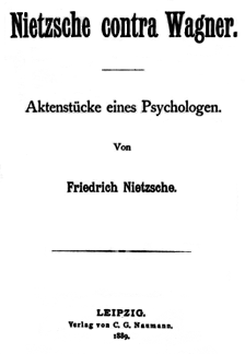 Nietzsche contra Wagner (Portada)